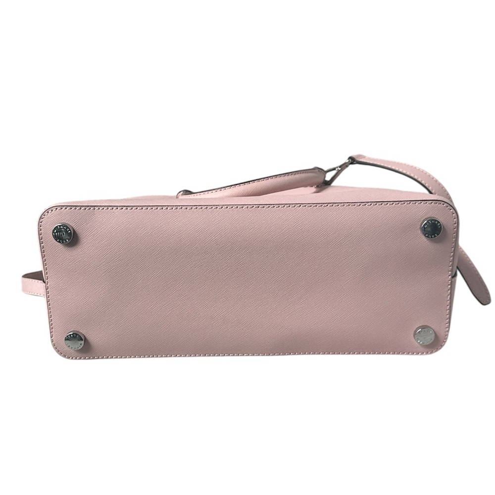 Michael Kors Blush Pink Saffiano Leather Dome Satchel Crossbody Bag - Picture 4 of 17